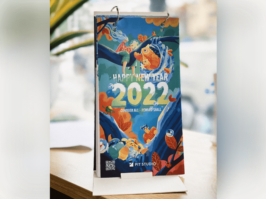 We designed and printed a calendar for 2022